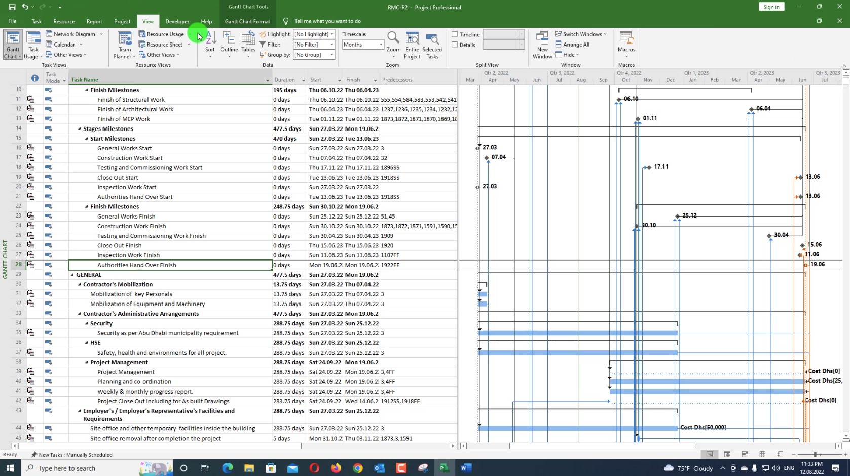 Ms project filter driving predecessors Figure 01