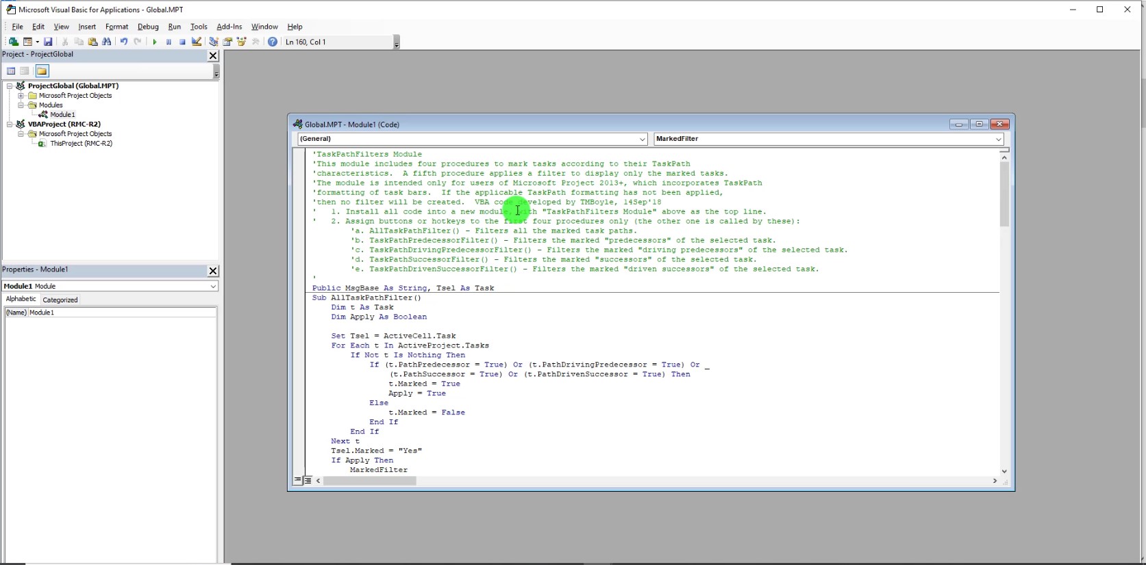 Ms project filter driving predecessors Figure 06