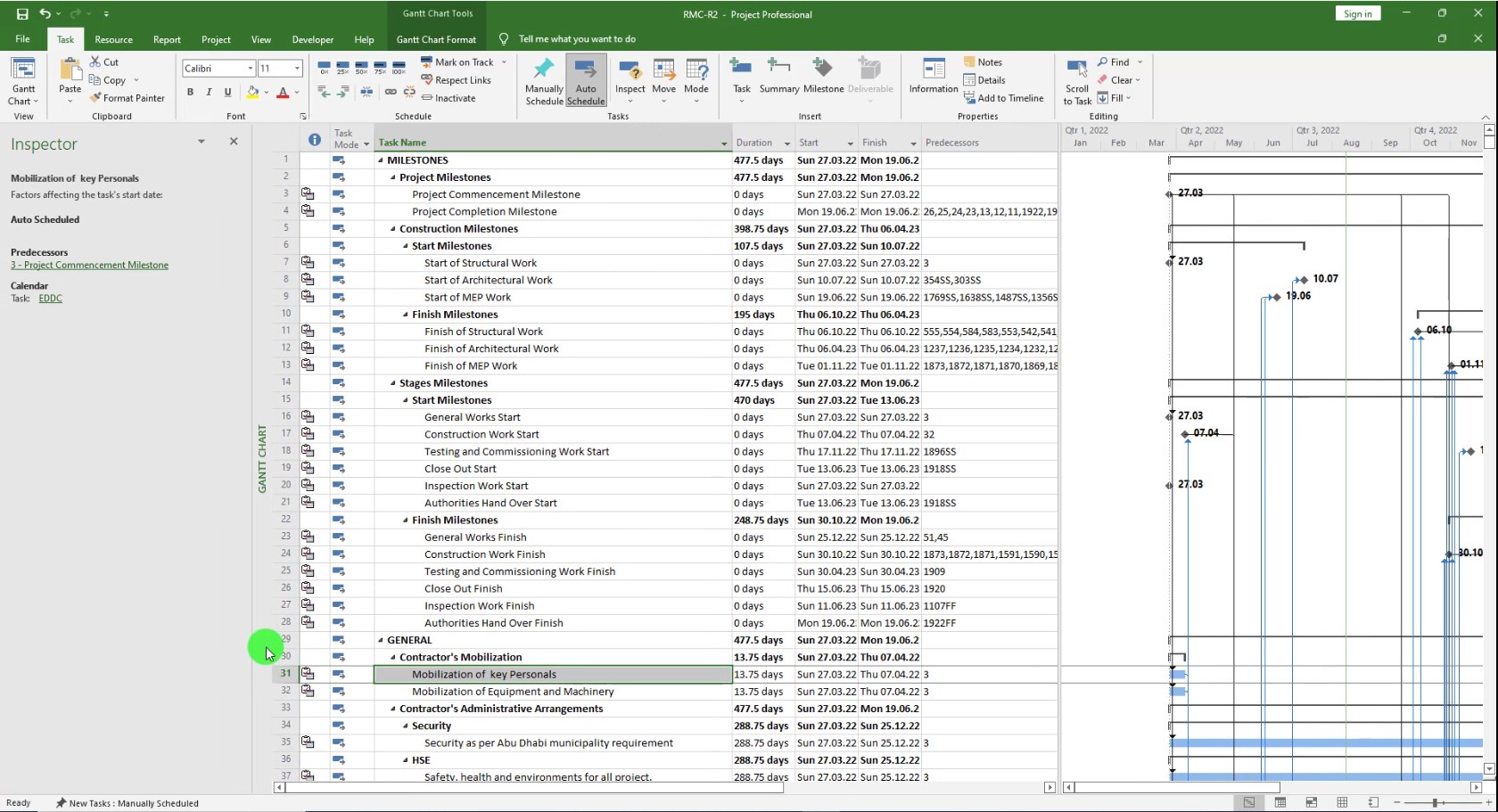 Ms project filter driving predecessors Figure 20