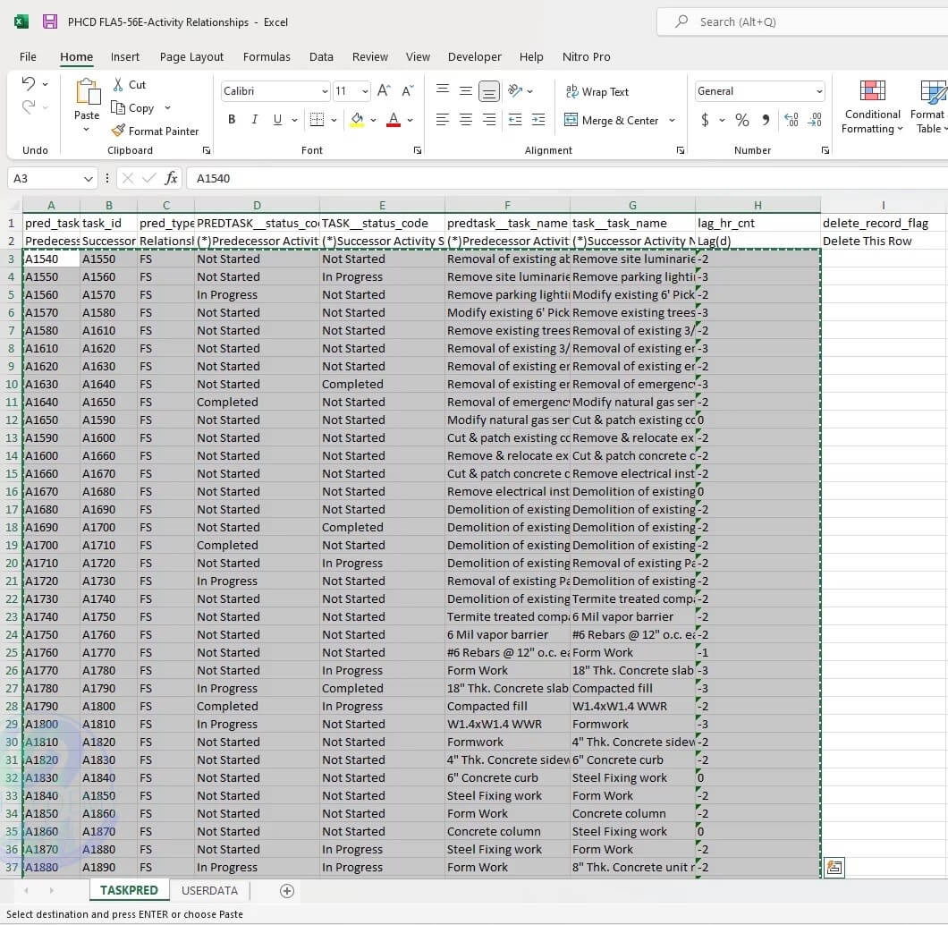 07 Copy Exported Column to The Fixer tool